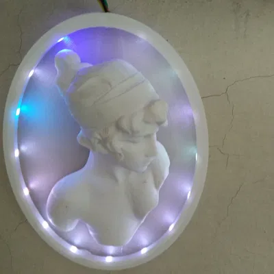 Khung đèn chiếu sáng cho tác phẩm điêu khắc bán nổi