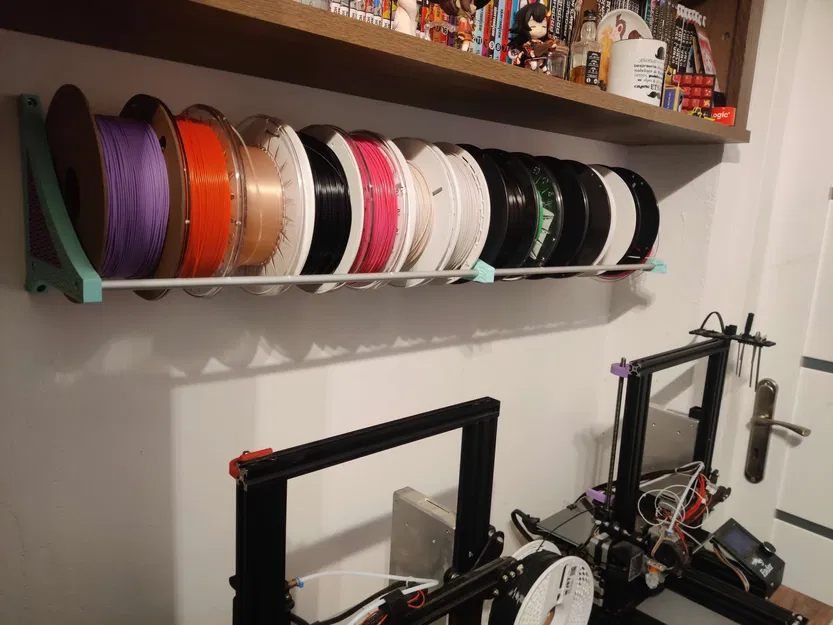 Giá đỡ filament treo tường đơn giản với họa tiết seigaiha - Image 4