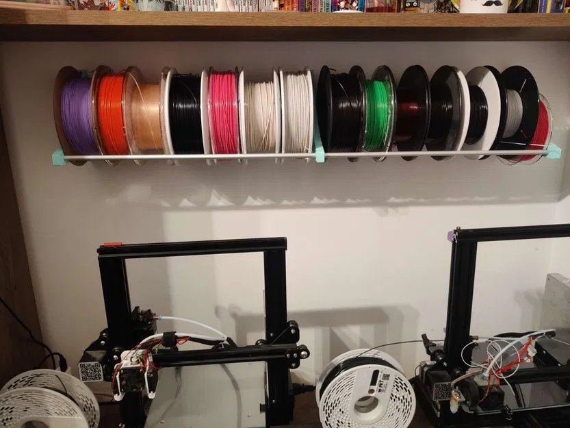 Giá đỡ filament treo tường đơn giản với họa tiết seigaiha - Image 5