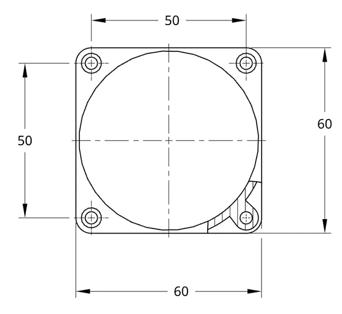 Giá đỡ quạt 60x60 mm cho tay hàn thứ ba - Image 5