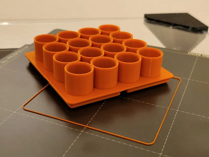 Giá đỡ pin AA kiểu thấp Gridfinity 16AA - Image 1