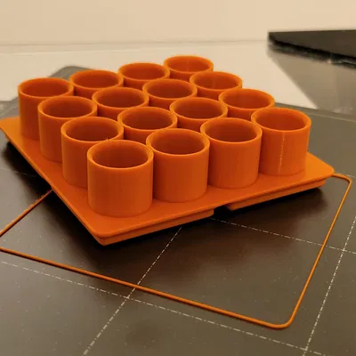 Giá đỡ pin AA kiểu thấp Gridfinity 16AA