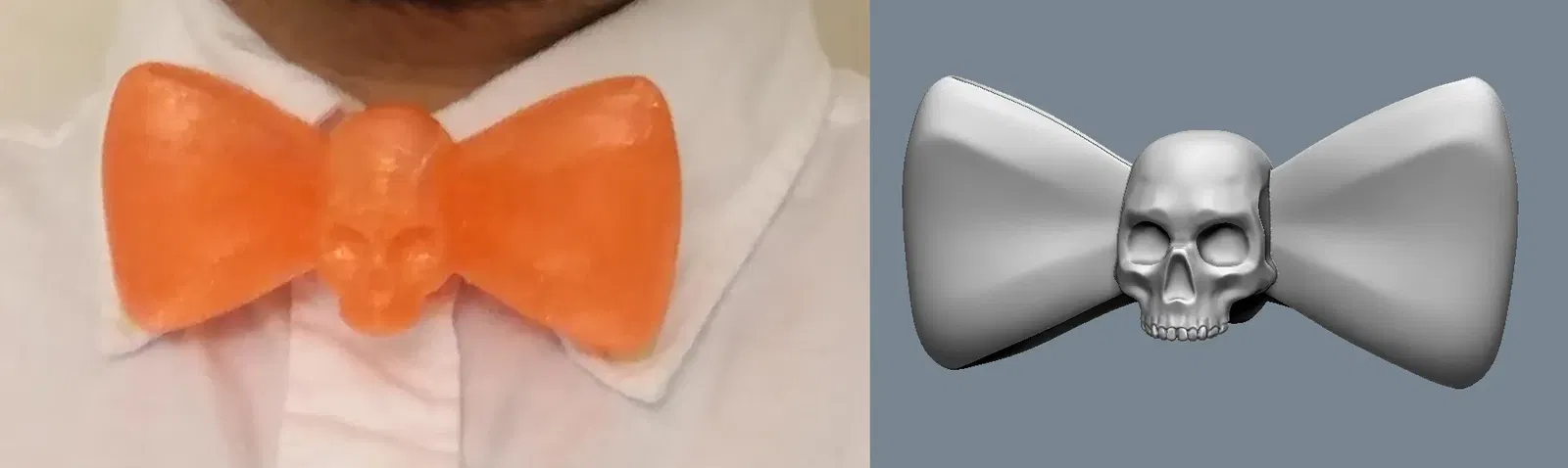 Nơ cổ hình sọ cho áo sơ mi - Image 1