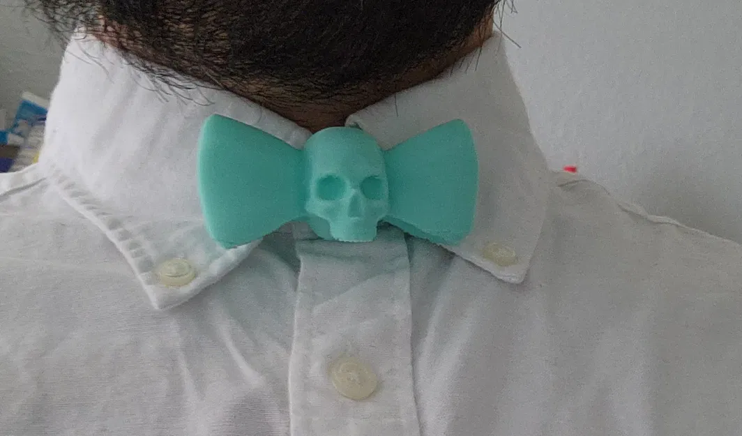 Nơ cổ hình sọ cho áo sơ mi - Image 2