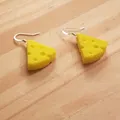 Khuyên tai hình miếng phô mai độc đáo - Thumbnail 1