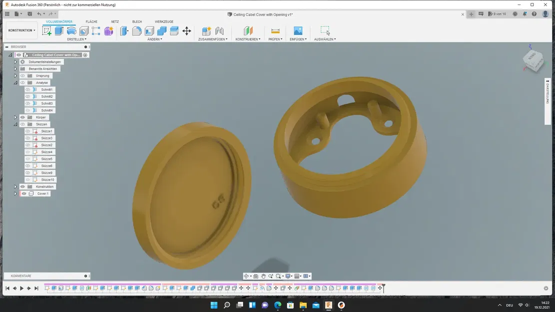 Vỏ bọc cáp trần / tường loại B có nắp tháo rời - Image 6