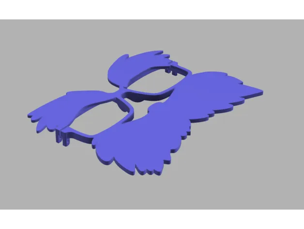 Kính Lorax với lông mày và ria mép đặc trưng - Image 1