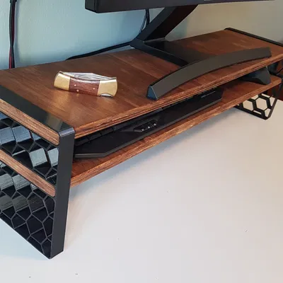 Giá đỡ màn hình bằng tổ ong đơn giản