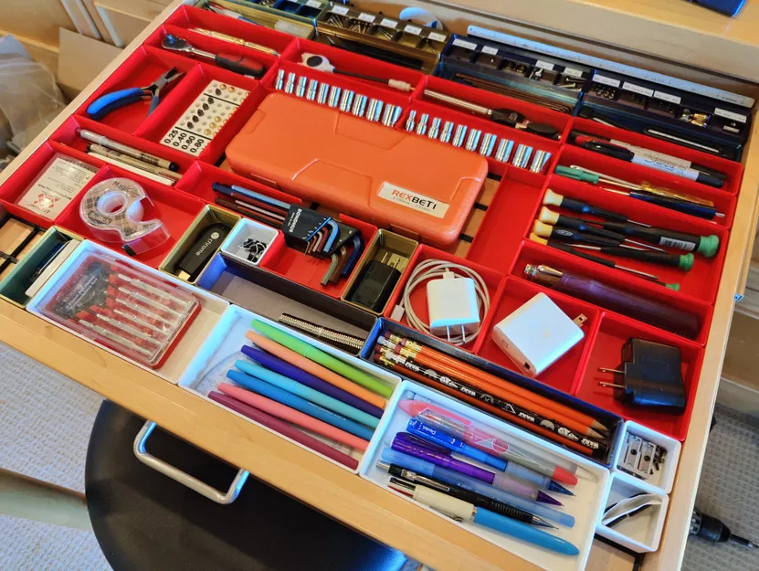 Thùng và bệ không cạnh cho hệ thống Gridfinity - Image 1