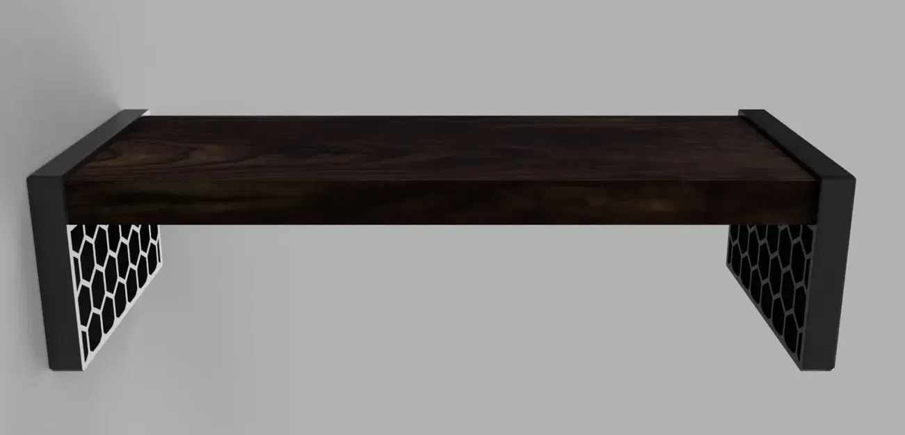 Giá đỡ màn hình tổ ong bằng gỗ tự nhiên - Image 2