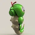 Mô hình Pokemon Caterpie phong cách Fusion 360 - Thumbnail 2