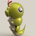 Mô hình Pokemon Caterpie phong cách Fusion 360 - Thumbnail 3