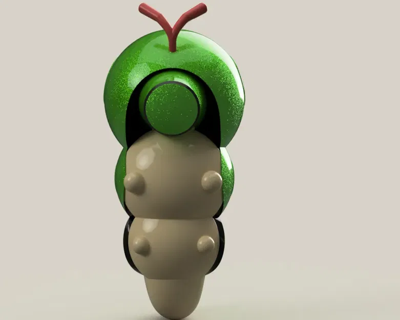 Mô hình Pokemon Caterpie phong cách Fusion 360 - Image 6
