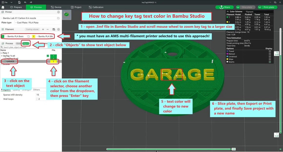 Thẻ chìa khóa tùy chỉnh hai màu với văn bản lựa chọn - Image 4