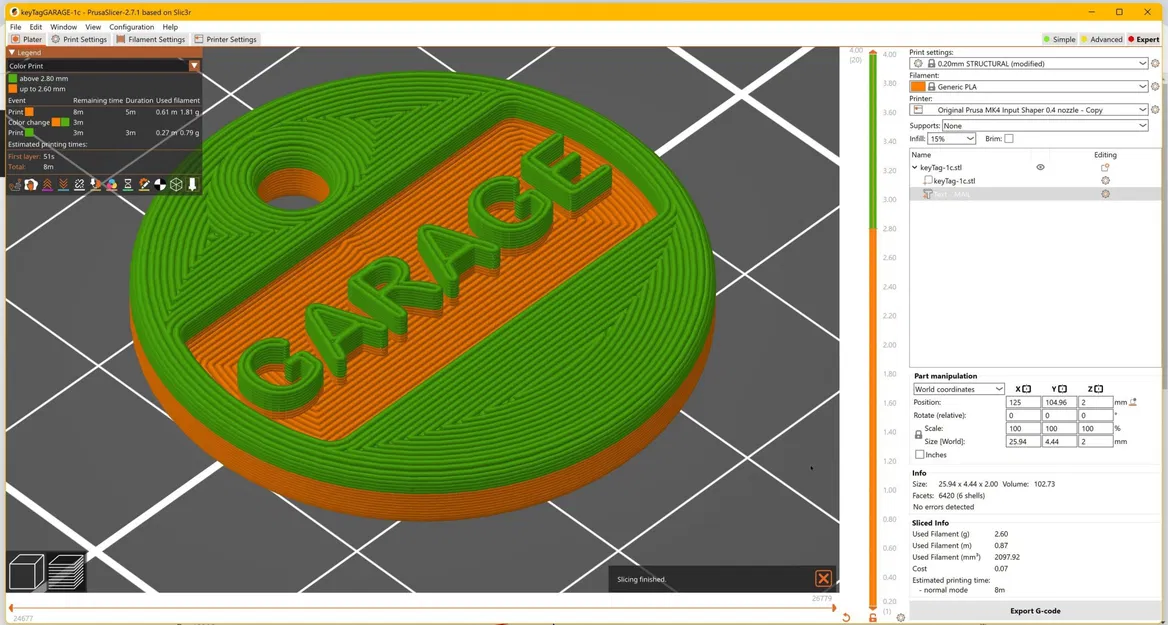 Thẻ chìa khóa tùy chỉnh hai màu với văn bản lựa chọn - Image 7