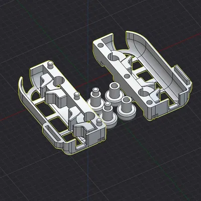 Xe buýt đồ chơi nhỏ với bánh xe di động