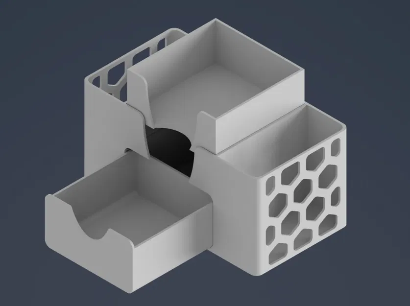 Giá đỡ bàn làm việc có ngăn kéo và hộp ghi chú post-it - Image 1