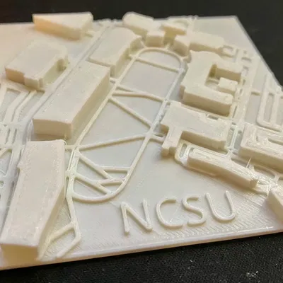 Bản đồ hình oval NCSU trên khuôn viên Centennial