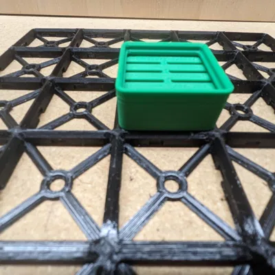 Hộp chứa Gridfinity+ với thiết kế lắp ghép từ tính