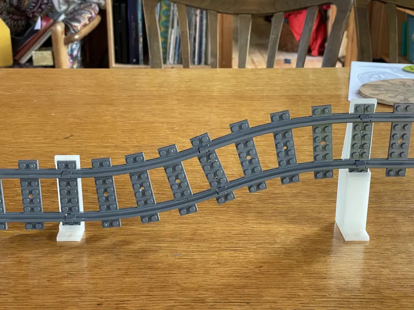 Giá treo đường ray xe lửa Lego không cần hỗ trợ - Image 1