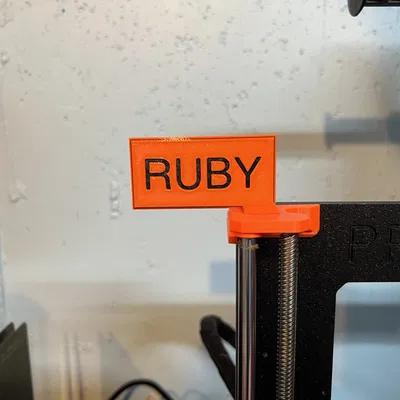 Thẻ tên tùy chỉnh cho máy in Prusa MK3