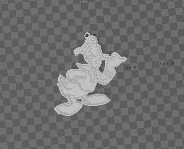 Móc khóa hình nhân vật Donald Duck dễ thương - Image 1