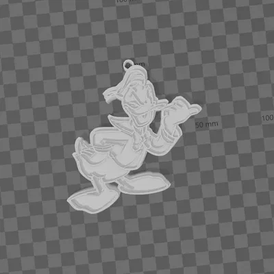 Móc khóa hình nhân vật Donald Duck dễ thương