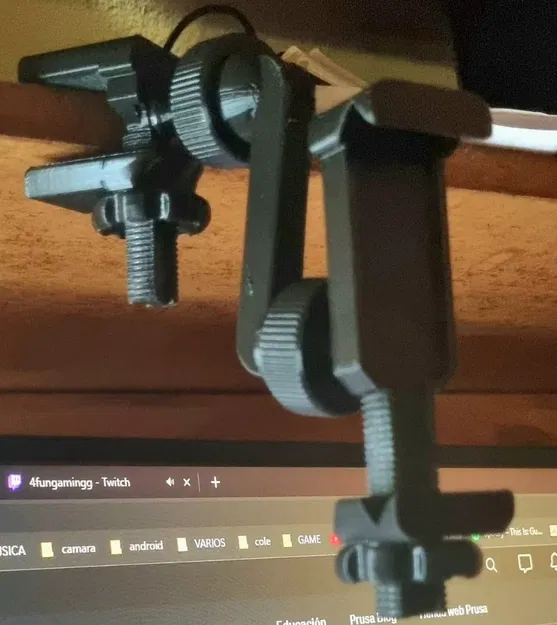 Giá đỡ điện thoại với kẹp cho kệ sách - Image 1