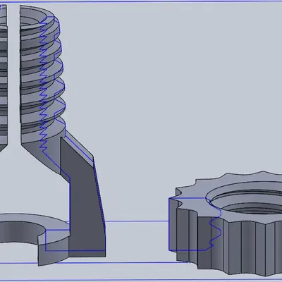 Kẹp coupler bowden cho máy in 3D Ender 3 với cơ chế khóa