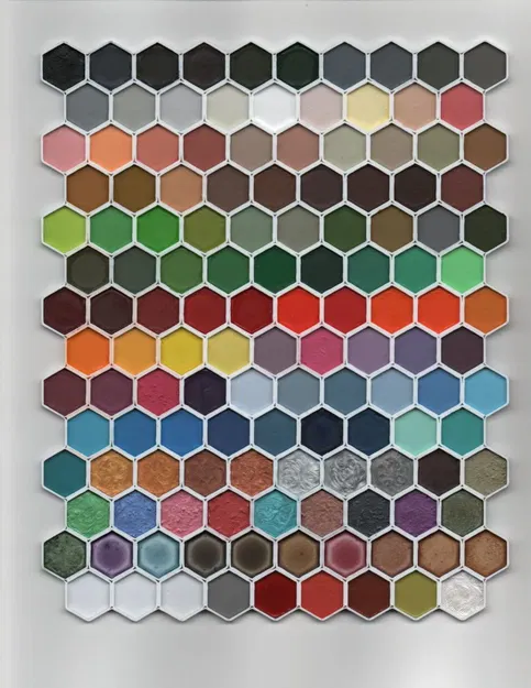 Bảng màu sơn ArmyPainter với ô thử nghiệm hình lục giác - Image 1