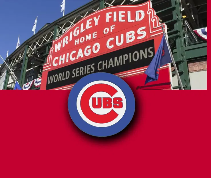 Biểu tượng Chicago Cubs - Đế lót ly in đa màu sắc - Image 1