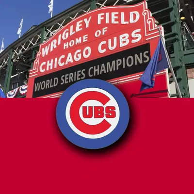 Biểu tượng Chicago Cubs - Đế lót ly in đa màu sắc