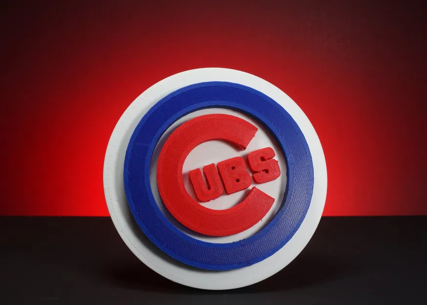 Biểu tượng Chicago Cubs - Đế lót ly in đa màu sắc - Image 2