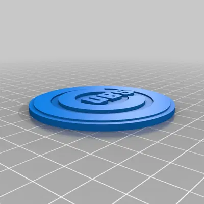 Biểu tượng Chicago Cubs - Đế lót ly in đa màu sắc