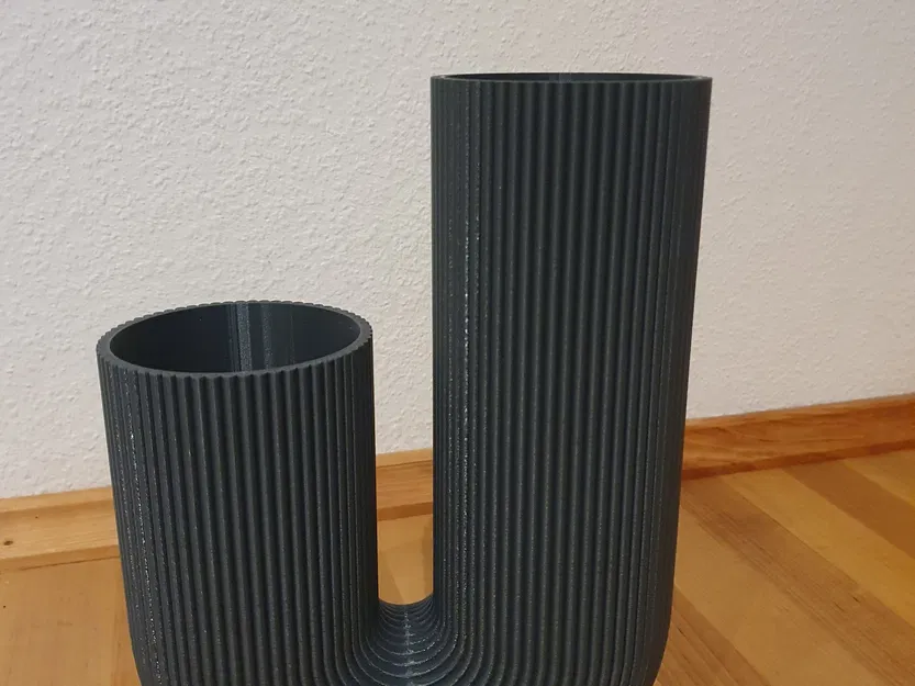 Bình hoa hiện đại cao 24cm in 3D với thiết kế tối giản - Image 3