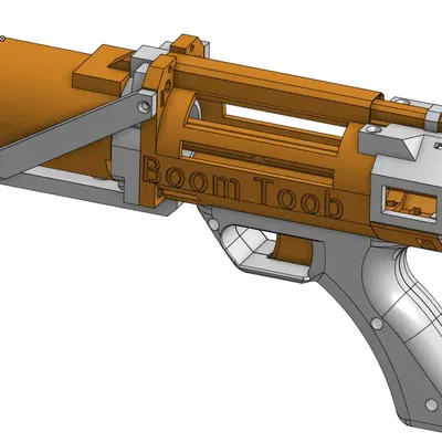 Súng ngắn nerf mạnh mẽ Boom Toob với sillyshells