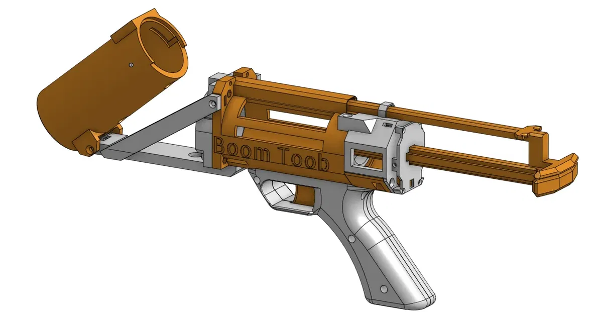 Súng ngắn nerf mạnh mẽ Boom Toob với sillyshells - Image 4