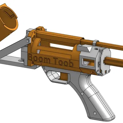 Súng ngắn nerf mạnh mẽ Boom Toob với sillyshells