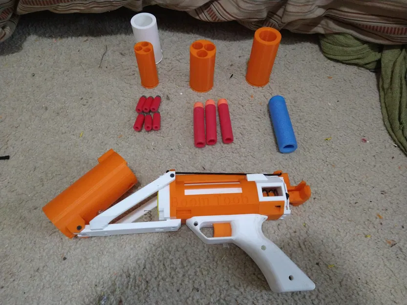 Súng ngắn nerf mạnh mẽ Boom Toob với sillyshells - Image 5
