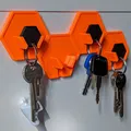 Giá treo chìa khóa hình lục giác hiện đại - Thumbnail 1