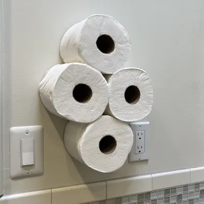Giá đỡ giấy vệ sinh treo tường cho 3 đến 4 cuộn