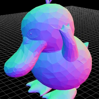 Giá đỡ điện thoại Psyduck phong cách Low Poly