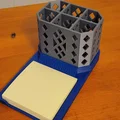 Giá đỡ bút với họa tiết kim cương và giấy ghi chú Post-it - Thumbnail 1
