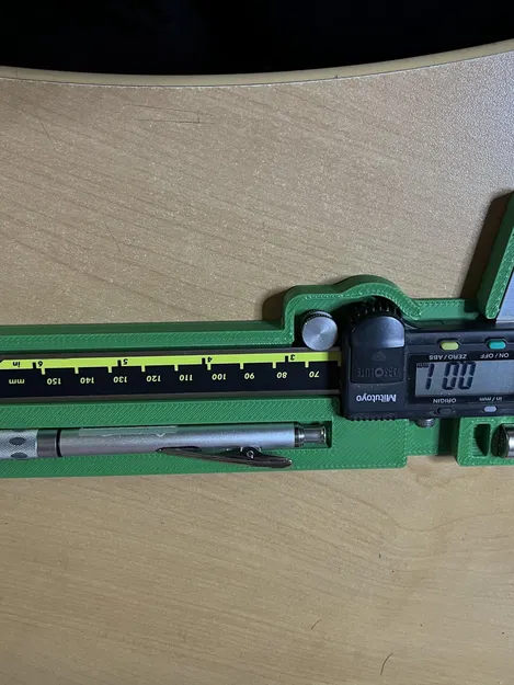 Khay đo kỹ thuật số Mitutoyo với giá đỡ bút chì cơ khí - Image 1