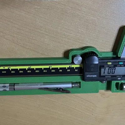 Khay đo kỹ thuật số Mitutoyo với giá đỡ bút chì cơ khí