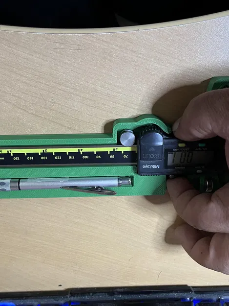 Khay đo kỹ thuật số Mitutoyo với giá đỡ bút chì cơ khí - Image 2