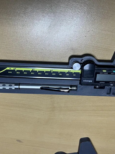 Khay đo kỹ thuật số Mitutoyo với giá đỡ bút chì cơ khí - Image 3