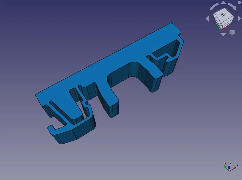 Kẹp ray DIN điều chỉnh trong FreeCAD - Image 1