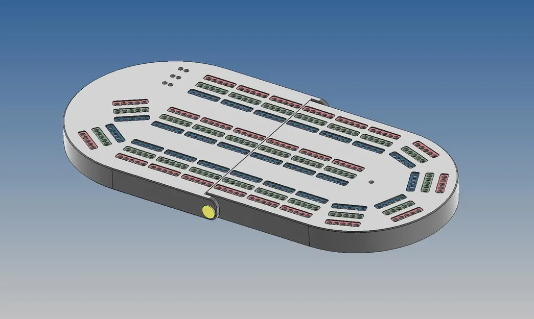 Bàn chơi Cribbage gập cho 3 người chơi - Image 2