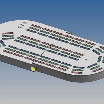 Bàn chơi Cribbage gập cho 3 người chơi
